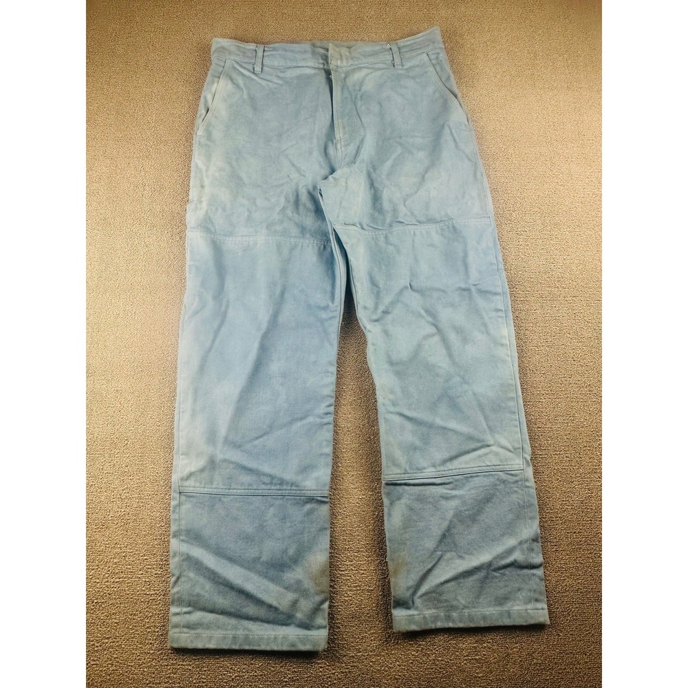 Arpenteur Travail Pants Men 36 Blue Relaxed Double Knee France Made Workwear